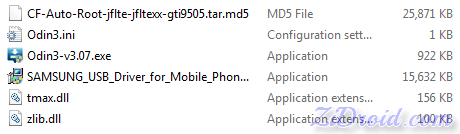 CF Auto Root files for GT-I9505