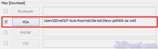 PDA in Odin3